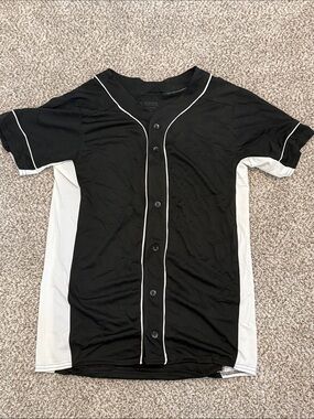 Augusta Sportswear Black and White Baseball Jersey